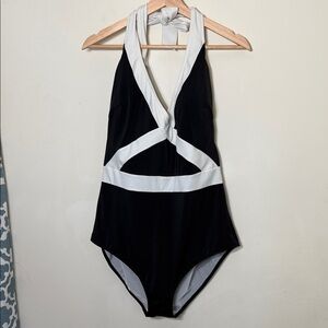 Boden Kefalonia one piece Tie neck swimsuit